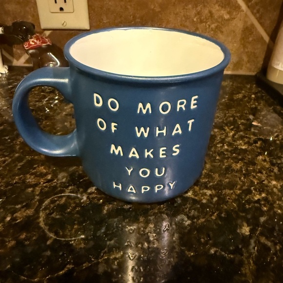 Inspiring Sweet Water Decor Blue Ceramic Mug - Picture 3 of 4
